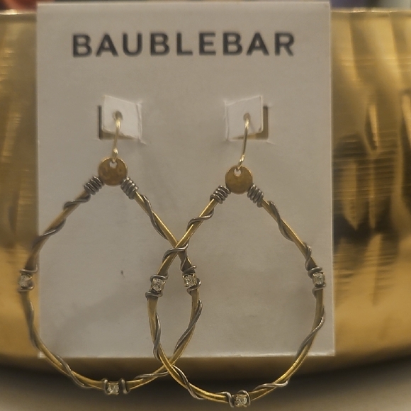BaubleBar Jewelry - BaubleBar Gold and Silver Hoop Earrings